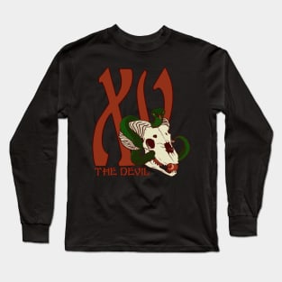 Halloween Tarot XV: The Devil Long Sleeve T-Shirt